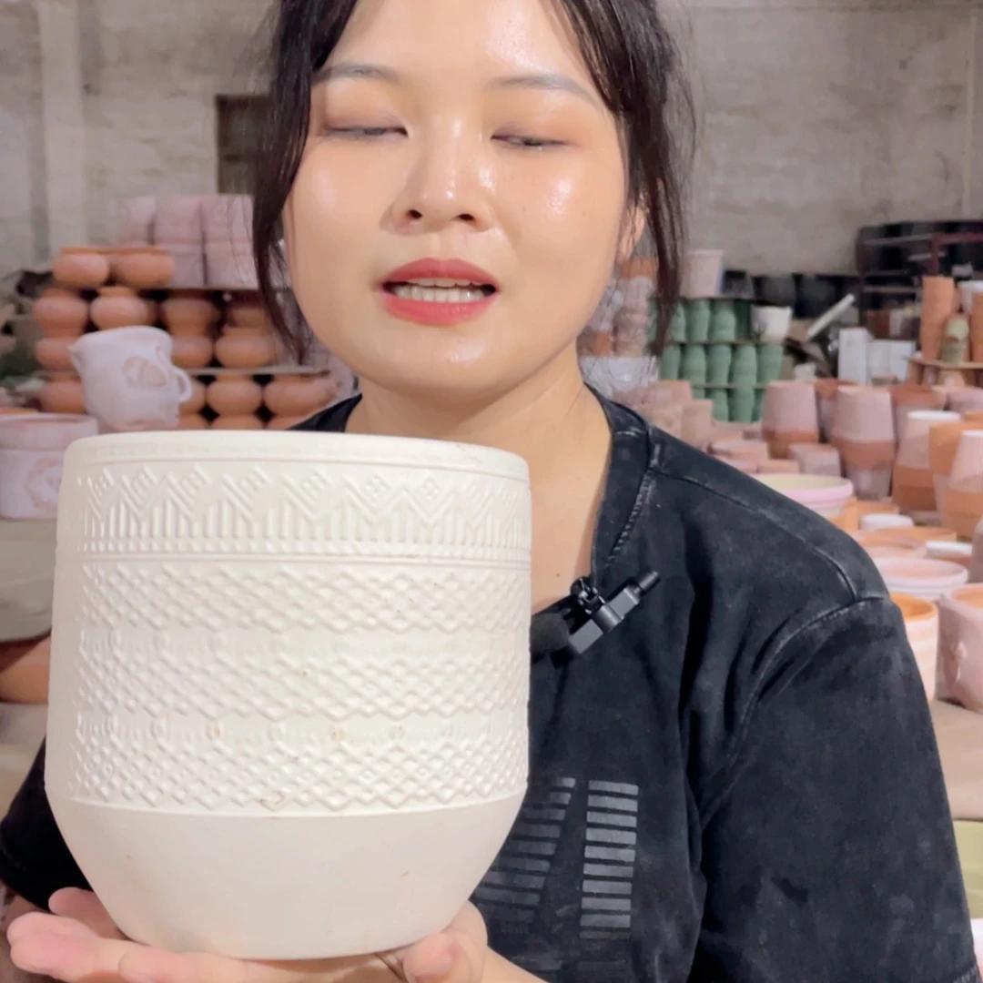 【闪购商品】红陶20CM以下119白陶小号16-16