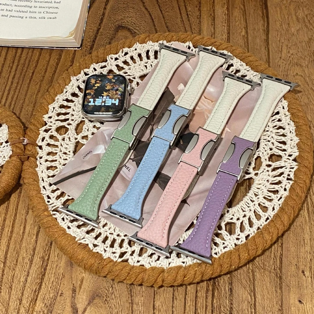 小蛮腰荔枝纹双C磁吸扣表带适用于苹果手表Apple Watch10iwatch89