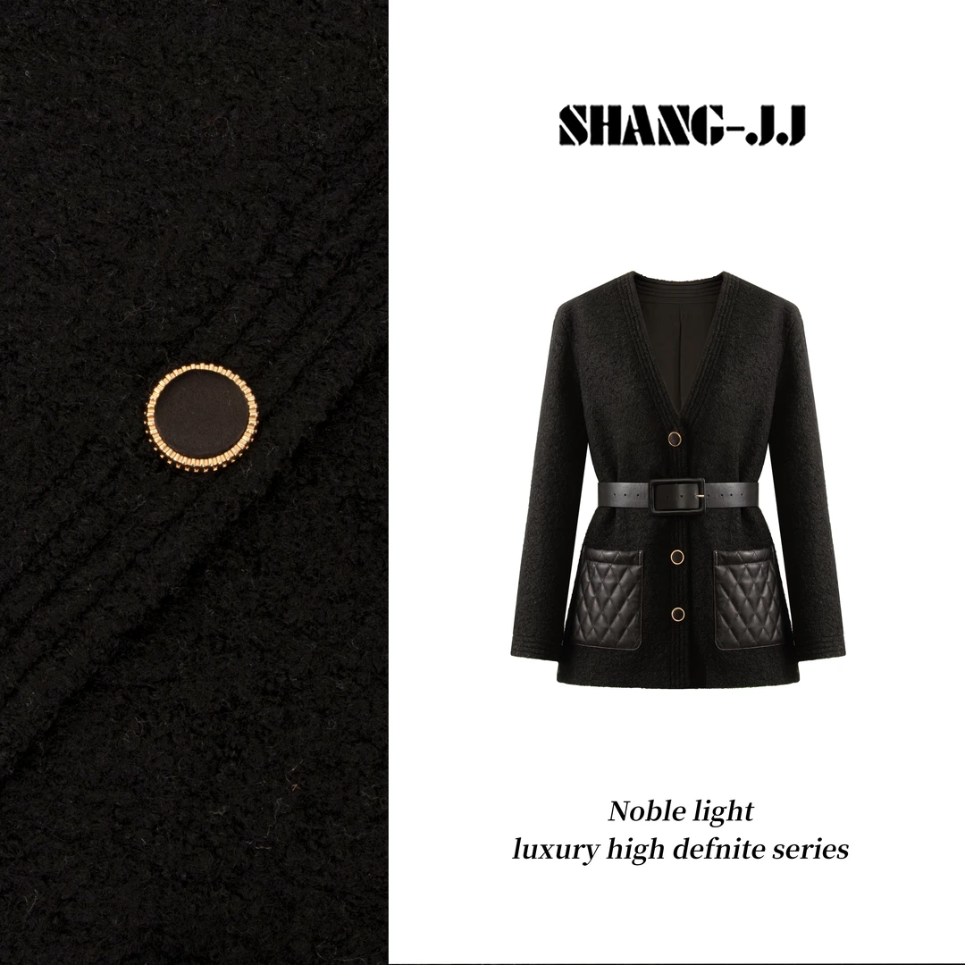 SHANG-JJ【香香贵妇】24新款洋毛气质舒适亲肤温和细腻外套q133114p