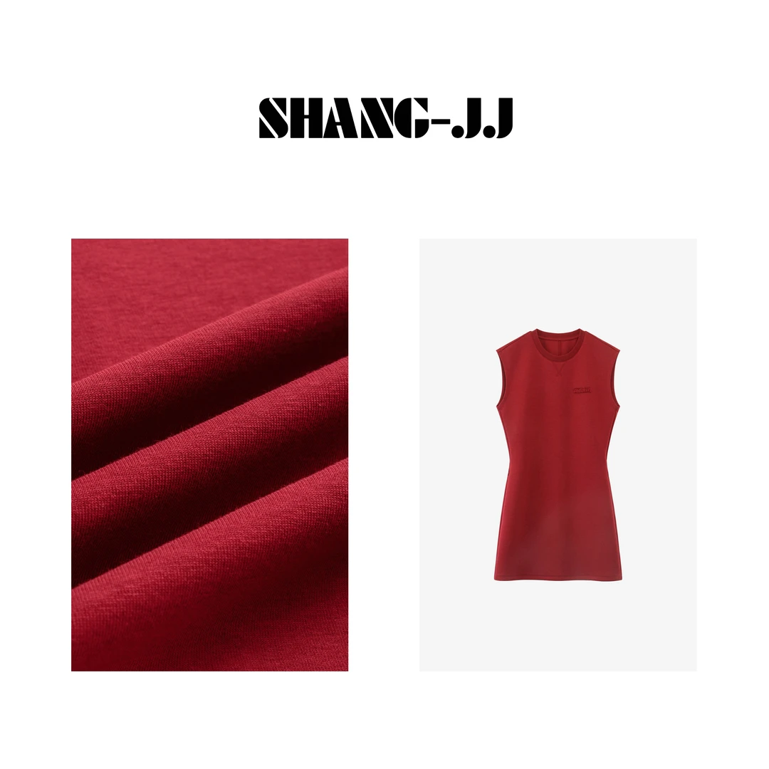 SHANG-JJ【减龄感】三层结构科技空气层定位刺绣连衣裙q131624p