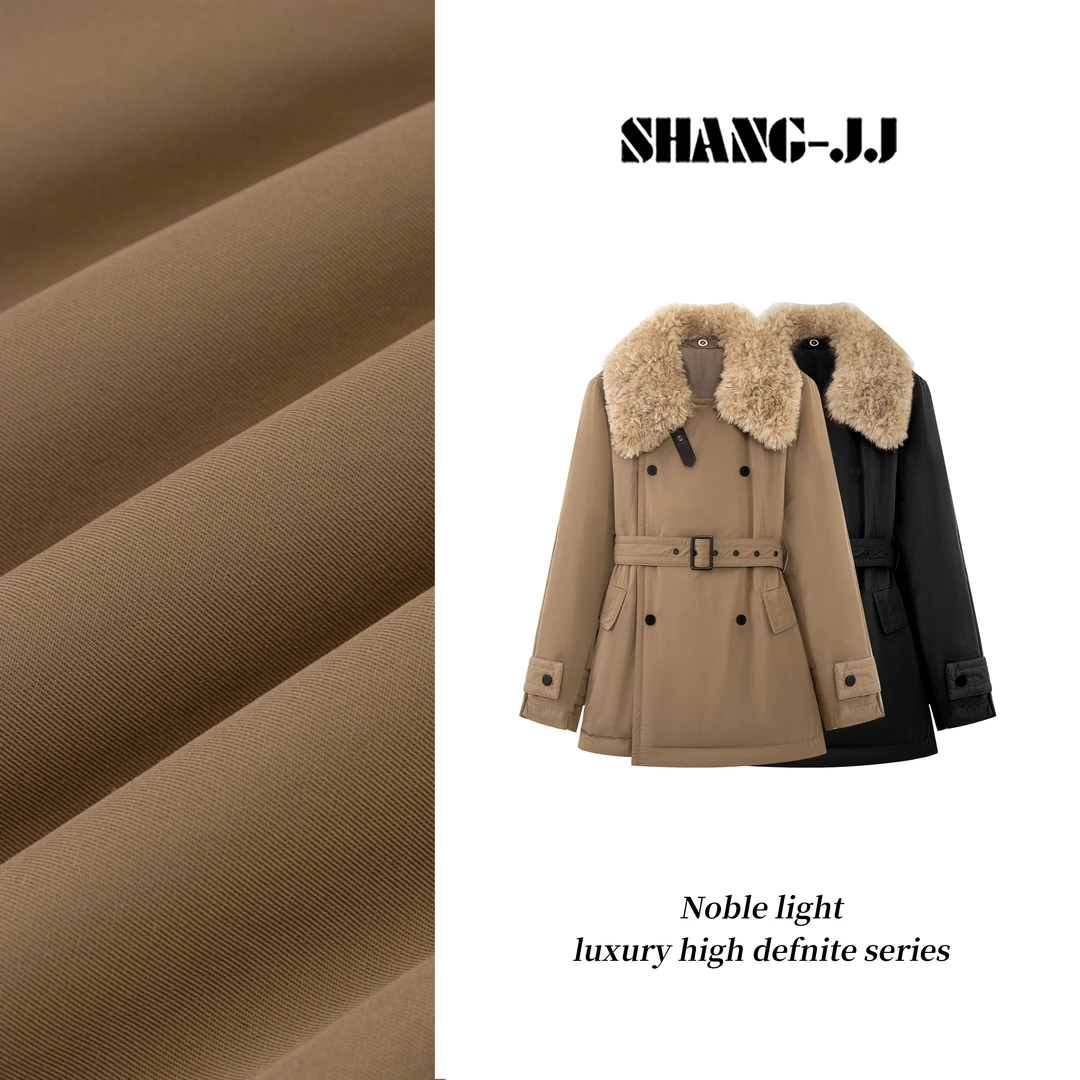 SHANG-JJ【雪松之恋】24秋冬新品90鹅绒蓬松保暖羽绒服q133278p