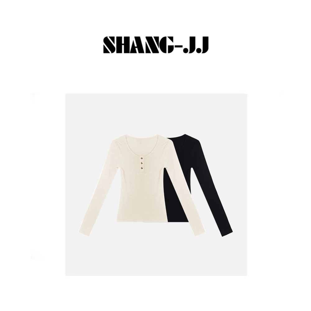 SHANG-JJ【内搭王】24新款棉高克重舒适体感上衣q132463p