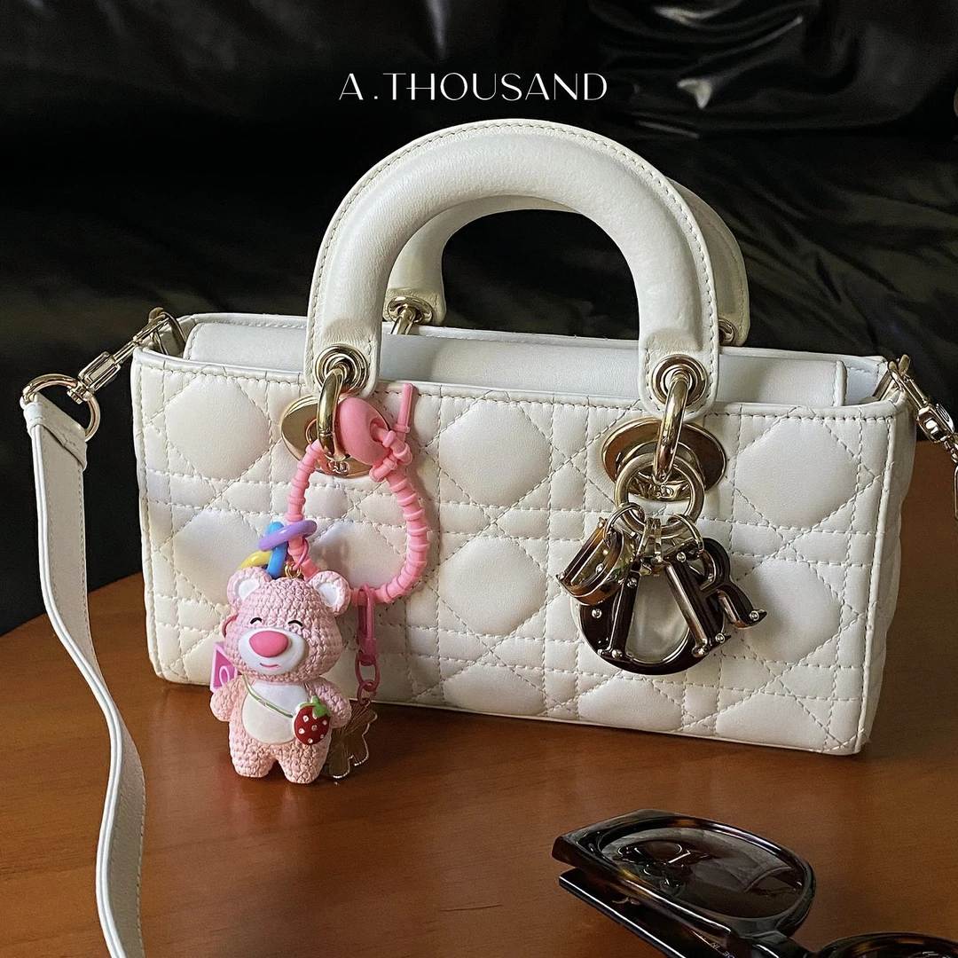 95新 DIOR/迪奥 Dior横版戴妃底长22厘米手提包-91031615