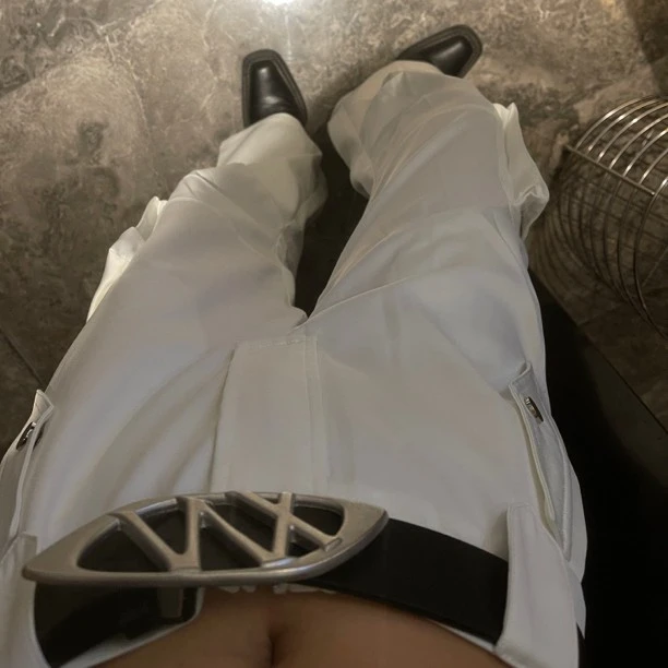 “神裤”小众买手裤子休闲显瘦直筒网红白色个性百搭时尚夏季长裤
