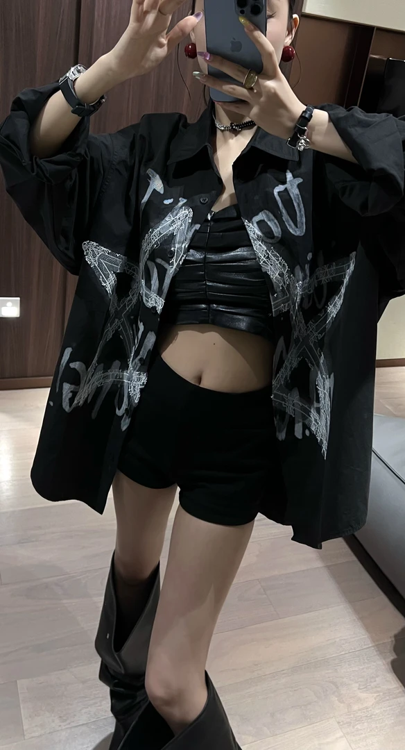 XiXi Wang .“五星推荐”气质百搭休闲女士时尚潮流衬衫