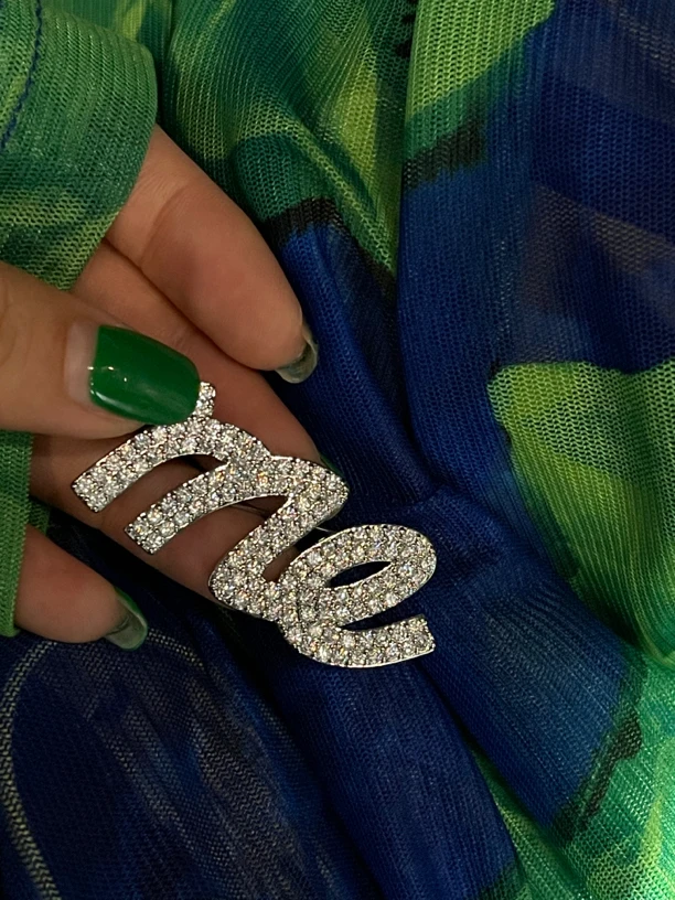 铜合金合成锆石胸针 “秋装”小众原创买手胸针