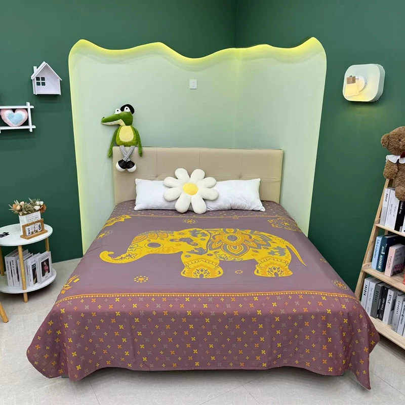 【床单 吉象】2.3x2.5米 精梳棉双层纱布双人亲肤加大四季大床床单