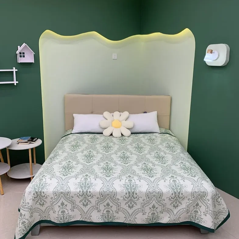 纱布软凉席【欧式花瓶】2.3x2.5米 纱布加厚 亲肤凉感 双人凉席床盖