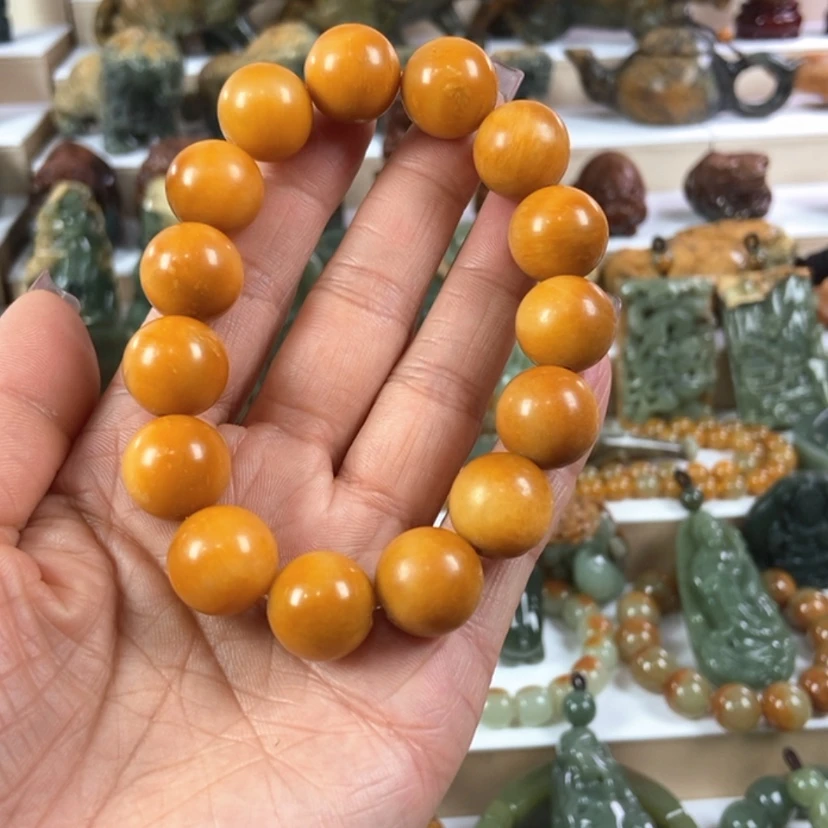 【闪购商品】岫岩河磨玉（透闪石质玉）手串未镶嵌