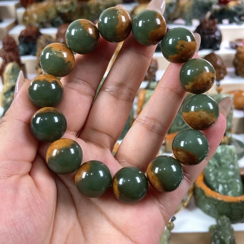 【闪购商品】岫岩河磨玉（透闪石质玉）手串未镶嵌小***风