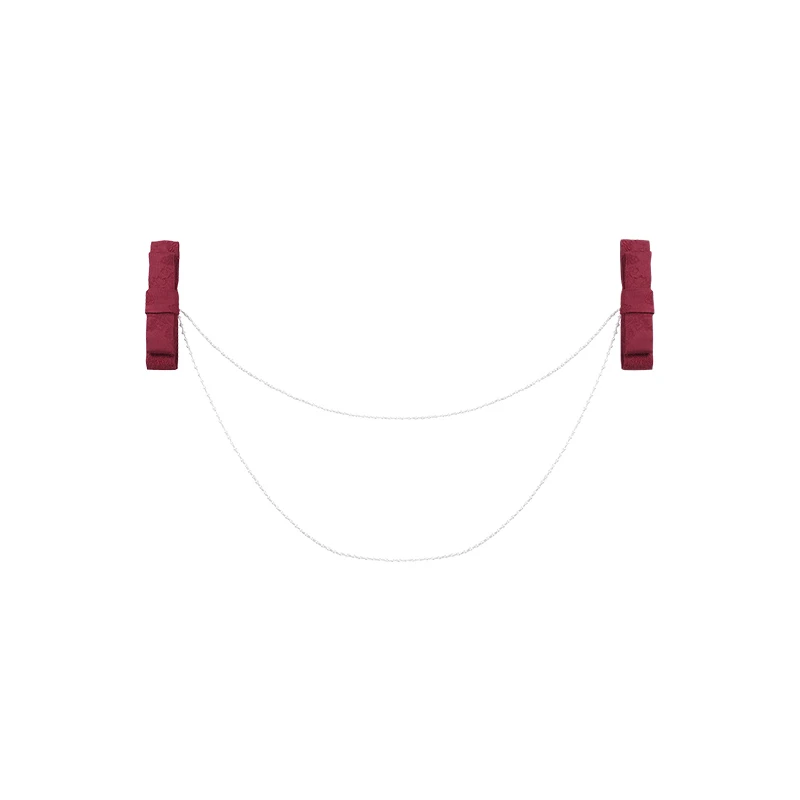 【顺颂 珍珠链】WP原创设计红色带蝴蝶结小物珍珠链胸针百搭复古