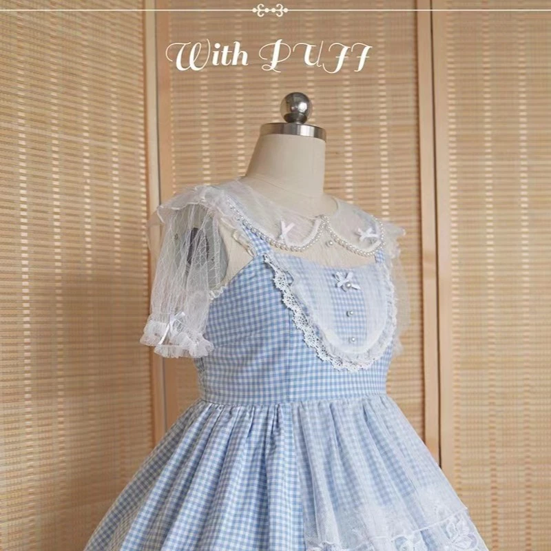 【夏日蜜桃 现货】蕾丝珍珠娃娃领lolita内搭 withpuji家萌款再贩