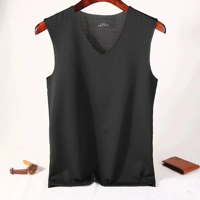 101款男士冰丝背心V领圆领无袖款颜色随机发尺码混发80-150斤内