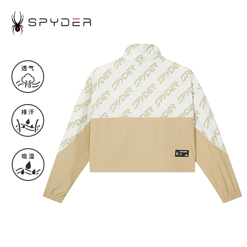SPYDER蜘蛛女子半拉链套头宽松356 STYLE时尚休闲夹克23CS116W