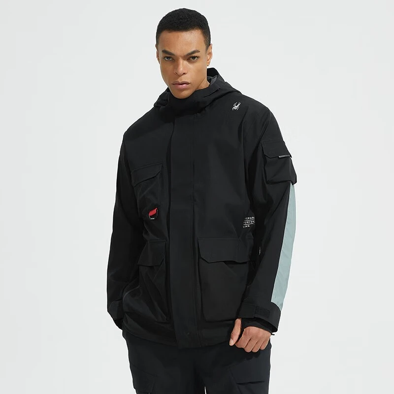 SPYDER 新品男子FREE SKI休闲防水软壳冬季滑雪服装22CF209M