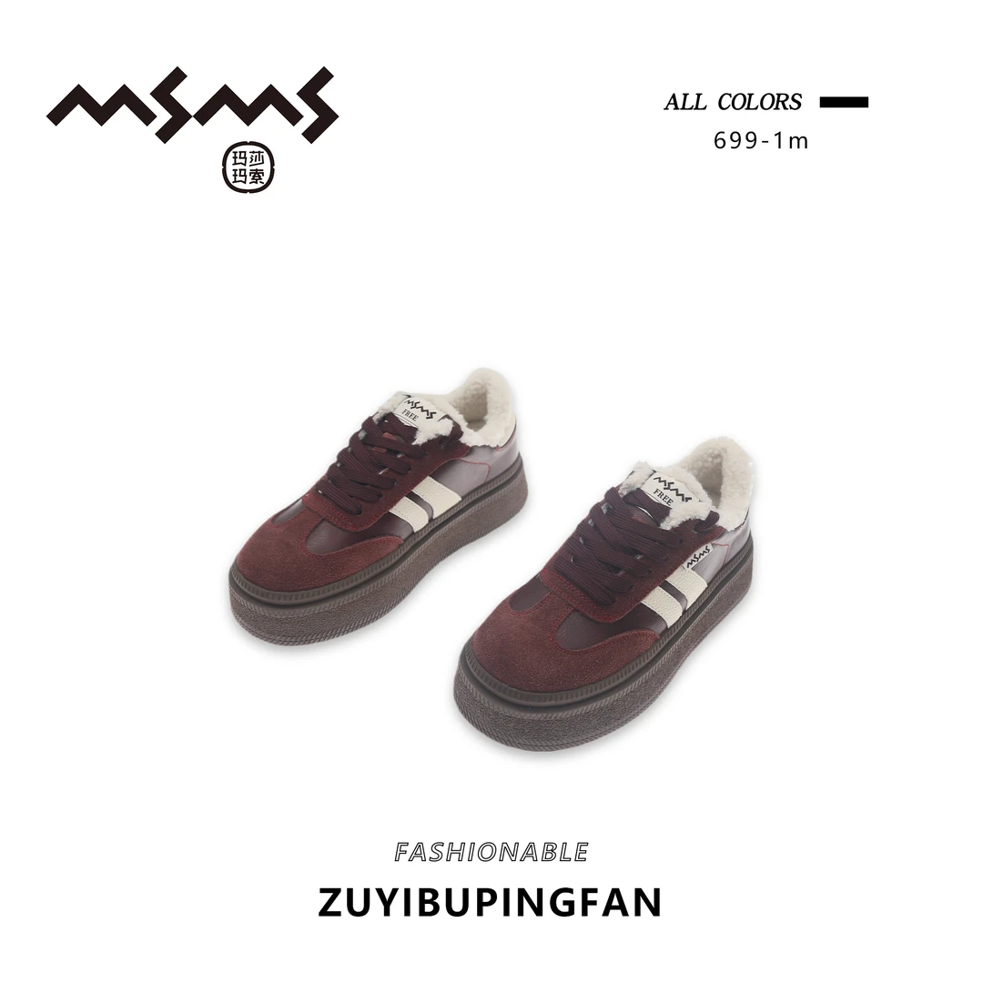 【玛莎玛索】699-1m新款二棉女鞋秋冬季时尚潮流百搭