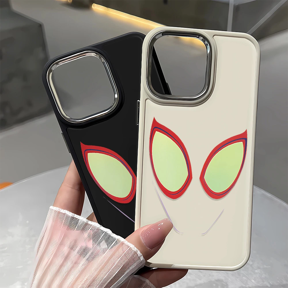 蜘蛛侠眼镜苹果15手机壳iPhone14promax13防摔11xs金属框