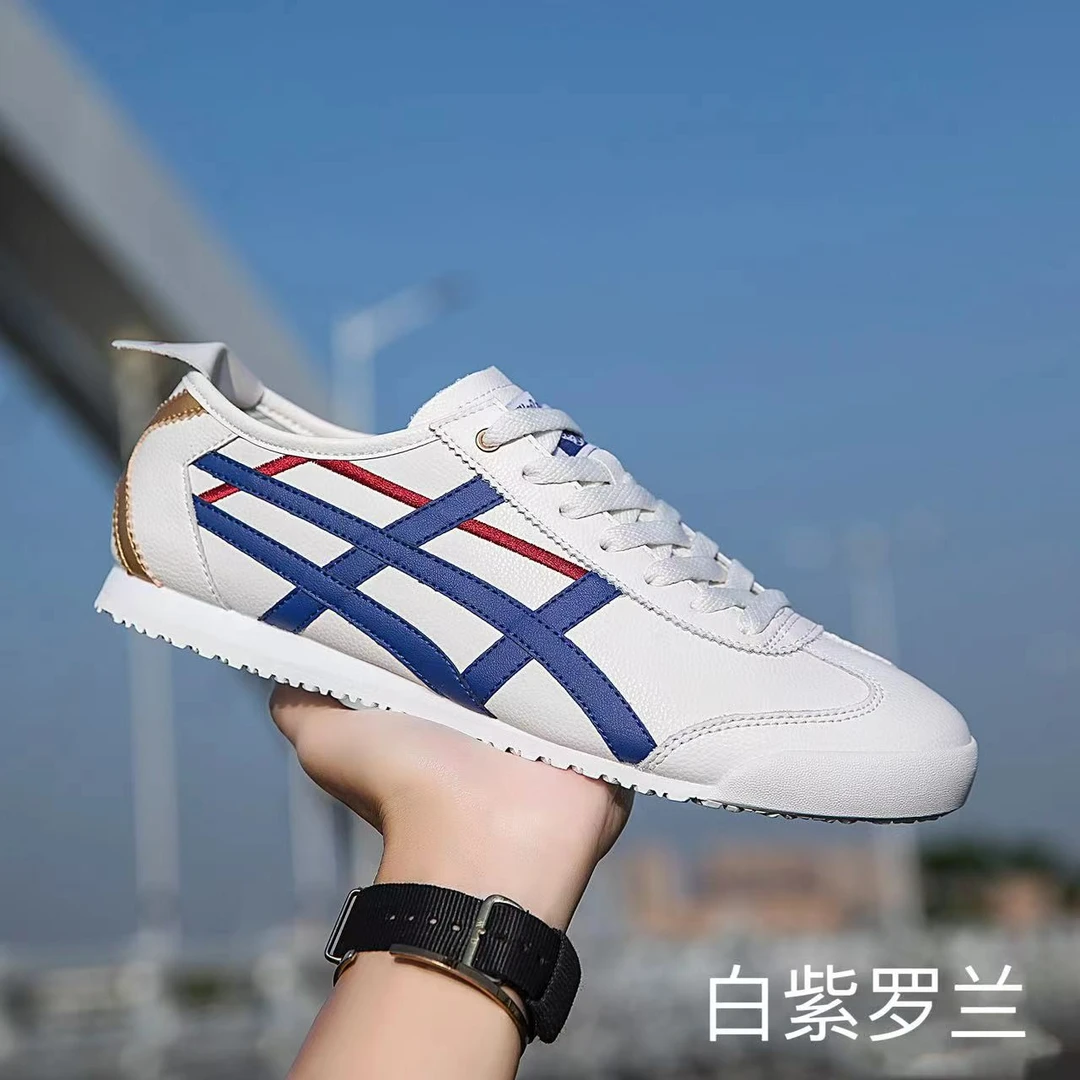 24年夏季新款真皮阿甘鞋时尚百搭休闲鞋轻便情侣软底小板鞋潮鞋