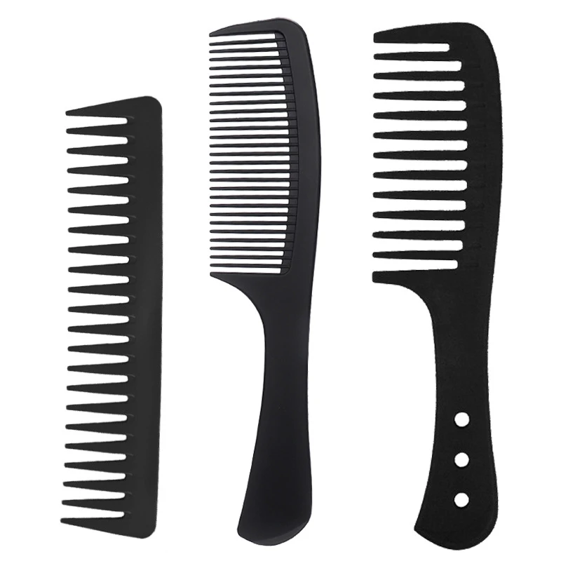 顺发梳头发造型梳套装男士大齿油头梳加厚碳纤梳子