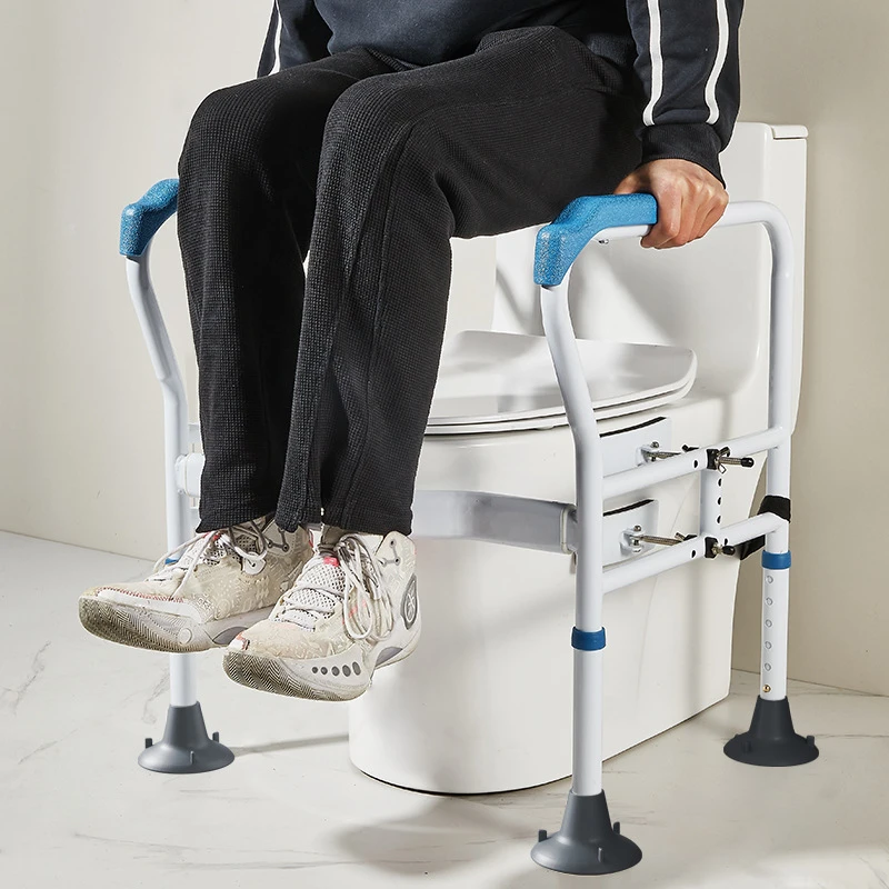 老年人用品免打孔马桶扶手架防侧翻老人孕妇厕所坐便器起身结实