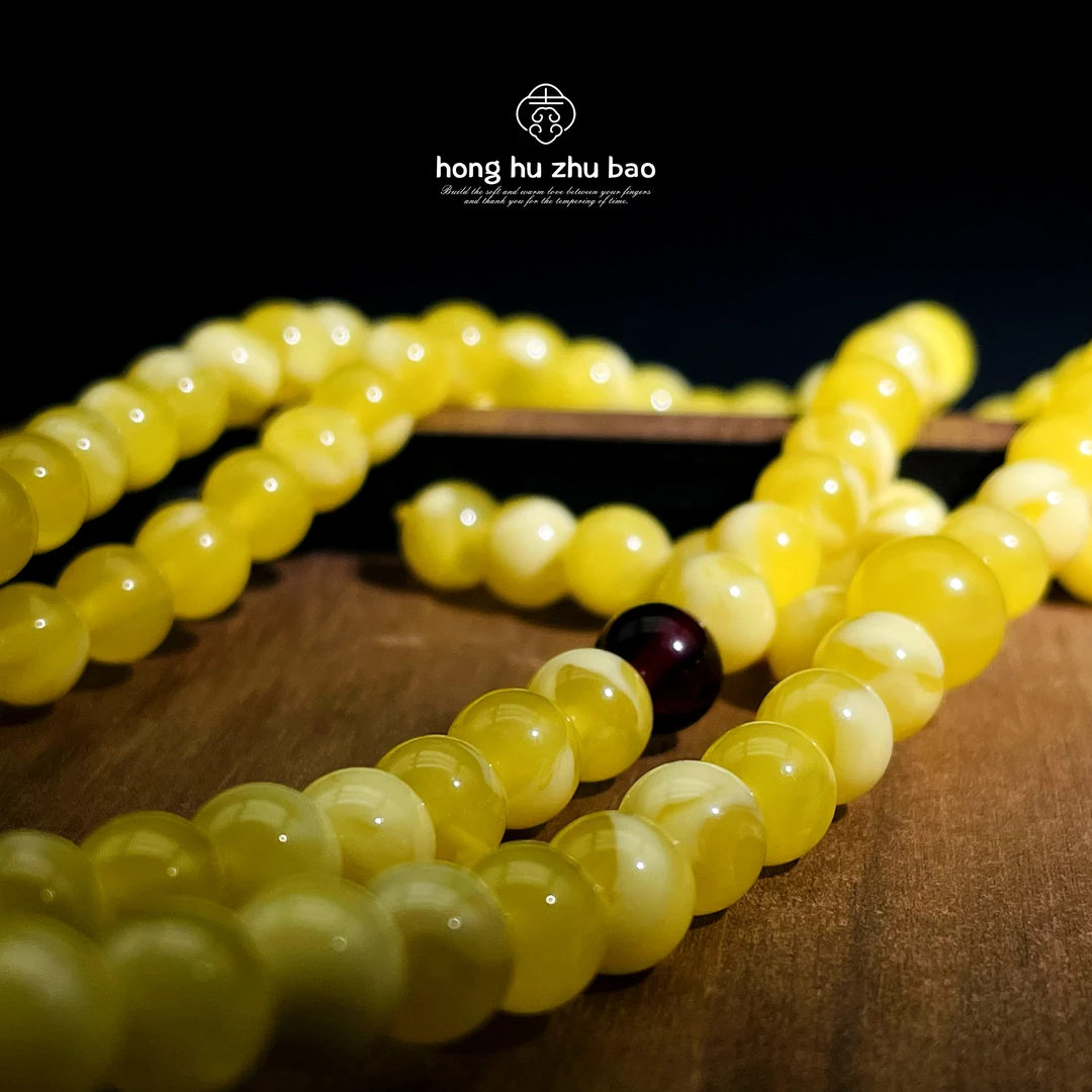 A284鸿鹄珠宝精选首饰8m简约国风精美单圈手串