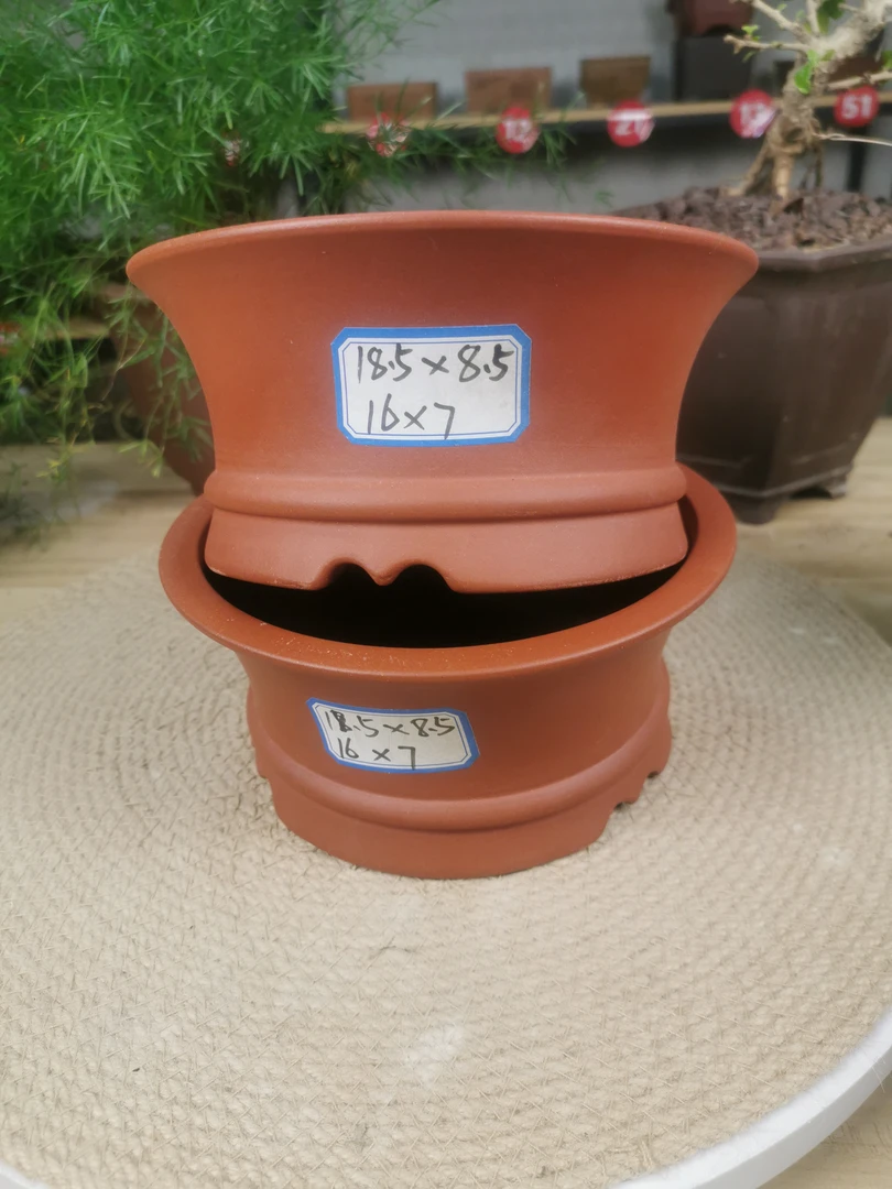 宜兴紫砂花盆盆景专用宽口碗盆