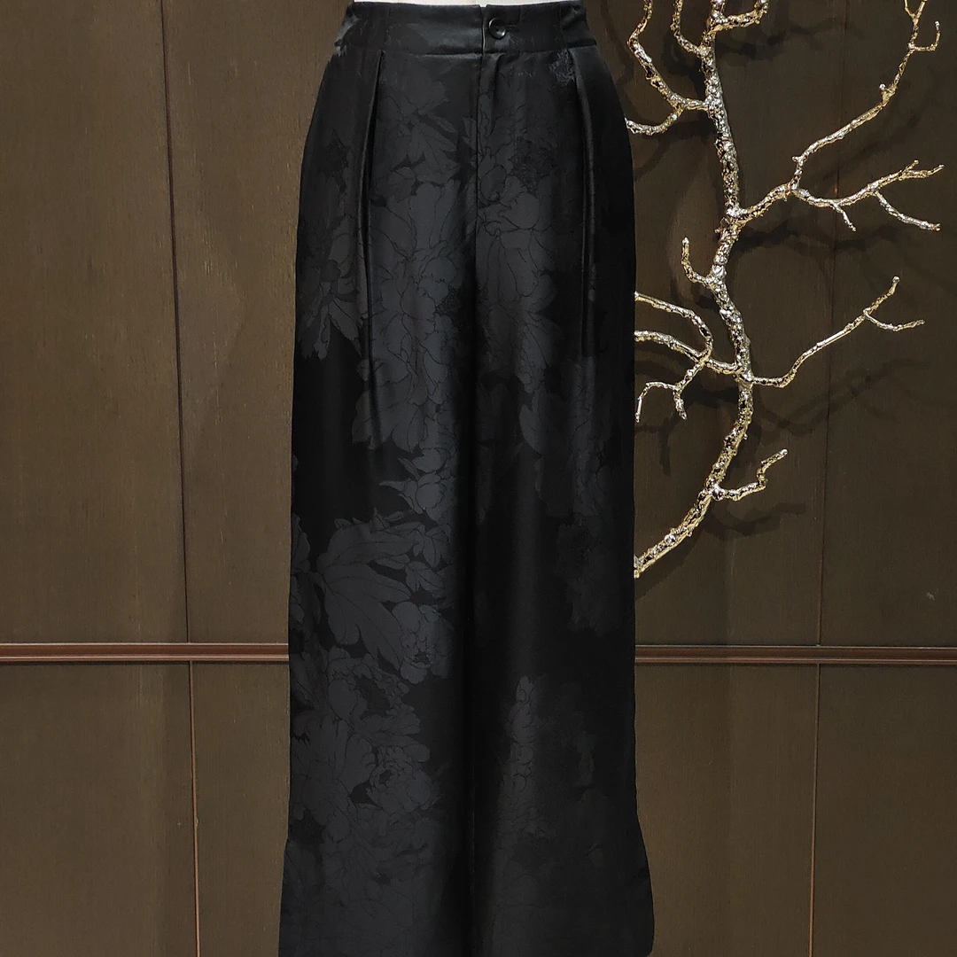 【蘭悦东方】国风中式高端香云纱 裤子-5450