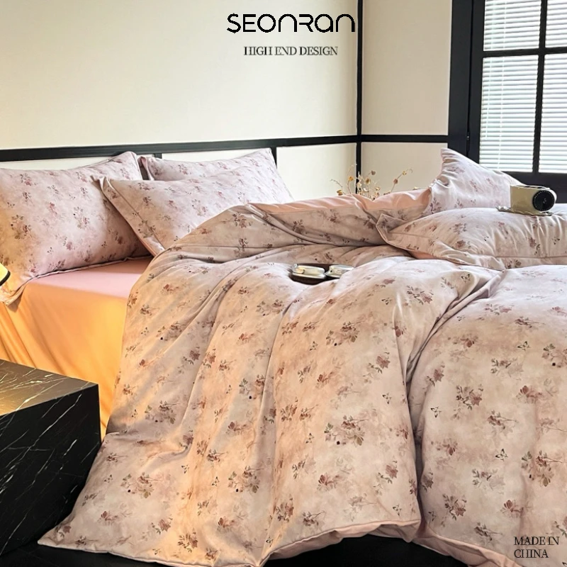 【彩虹夫妇专享】SEONRAN赴春系列加厚陶瓷磨毛四件套设计师款