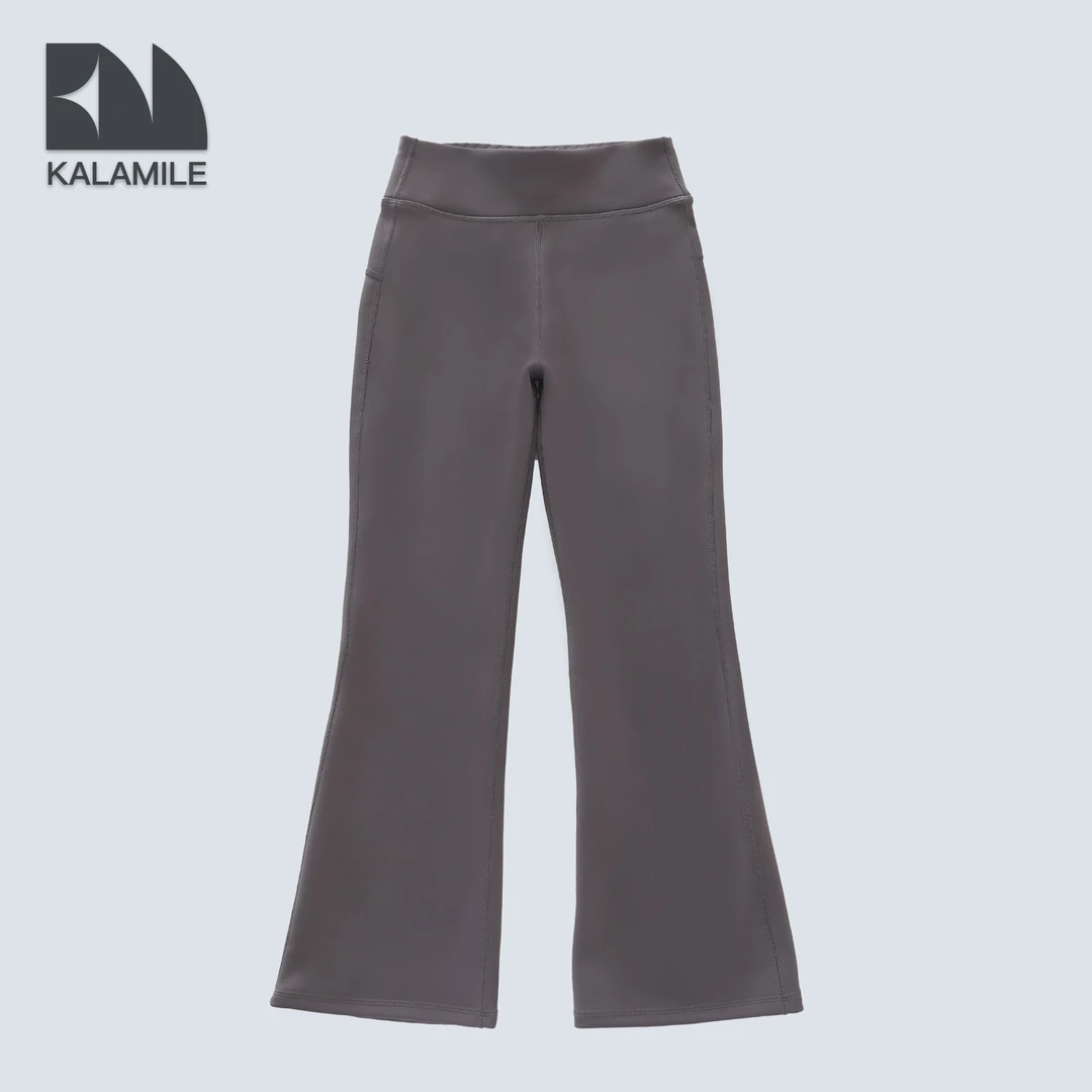 KALAMILE【腿长的秘密】女童冬季外穿拉绒加厚鲨鱼瑜伽喇叭裤1239B