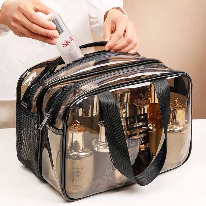 洗漱包干湿分离防水洗浴兜浴袋子旅行收纳健身高档男手提便携双层