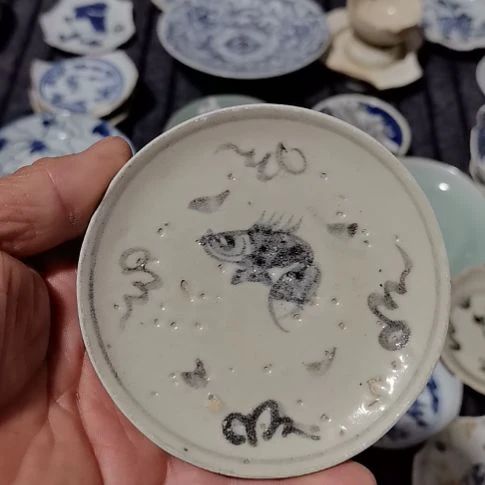 瓷片景德镇青花瓷片影青瓷片