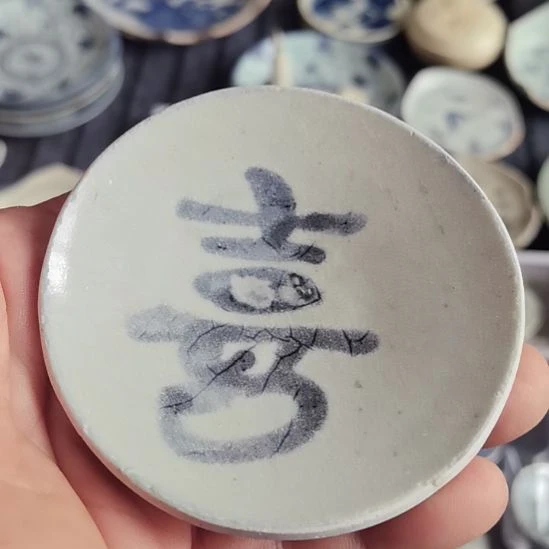 瓷片景德镇陶瓷青花杯垫