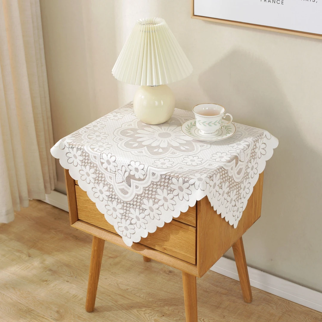 【经典梅花】蕾丝桌布茶几床头柜盖巾