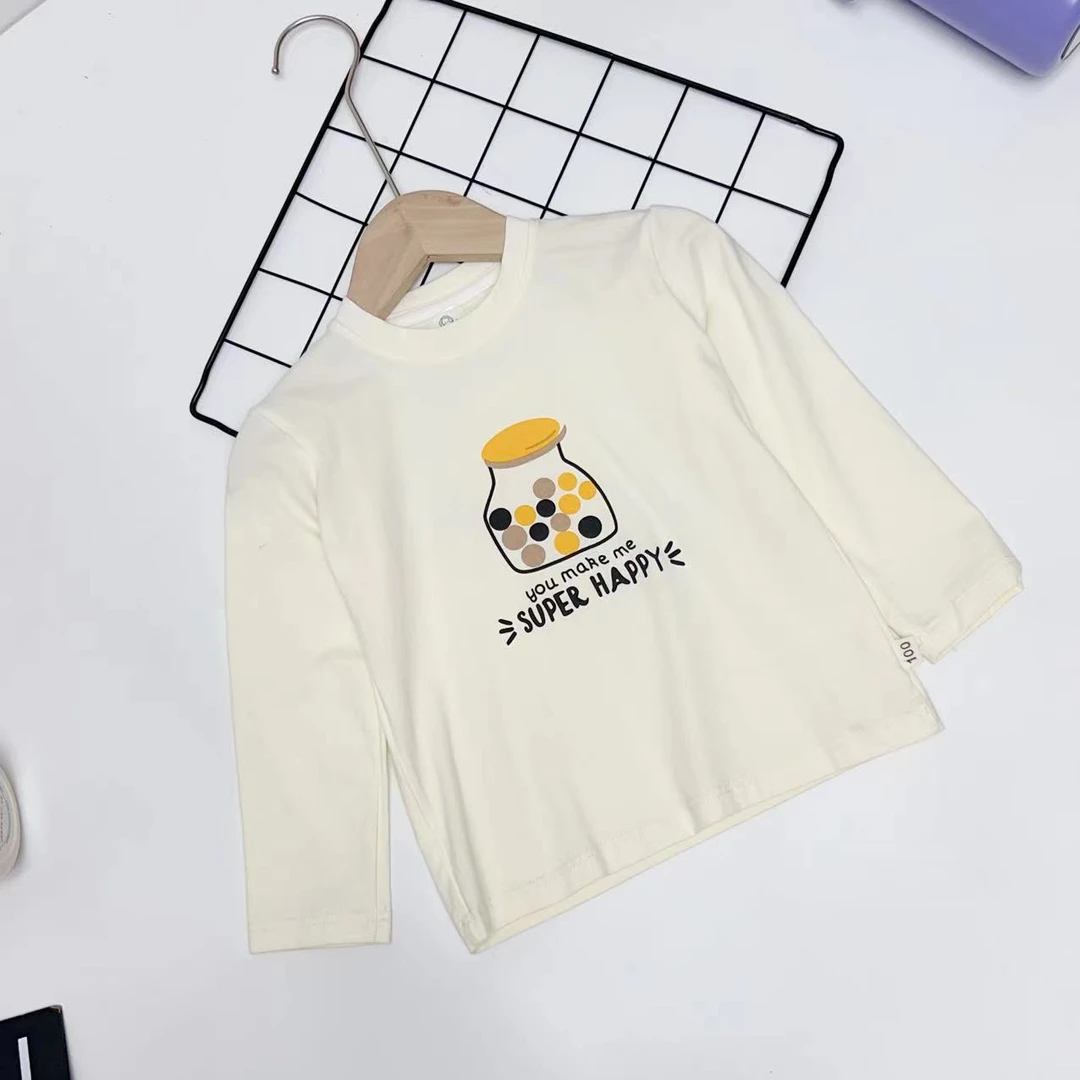 儿童新款洋气时尚卡通动漫长袖T恤5008