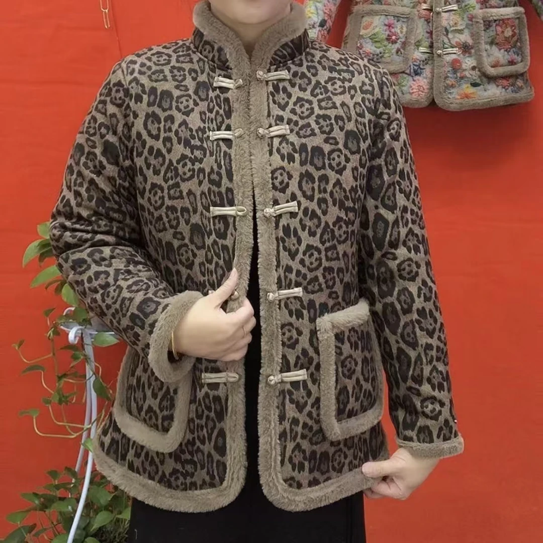 秋冬新款加绒防寒时尚新中式百搭外套