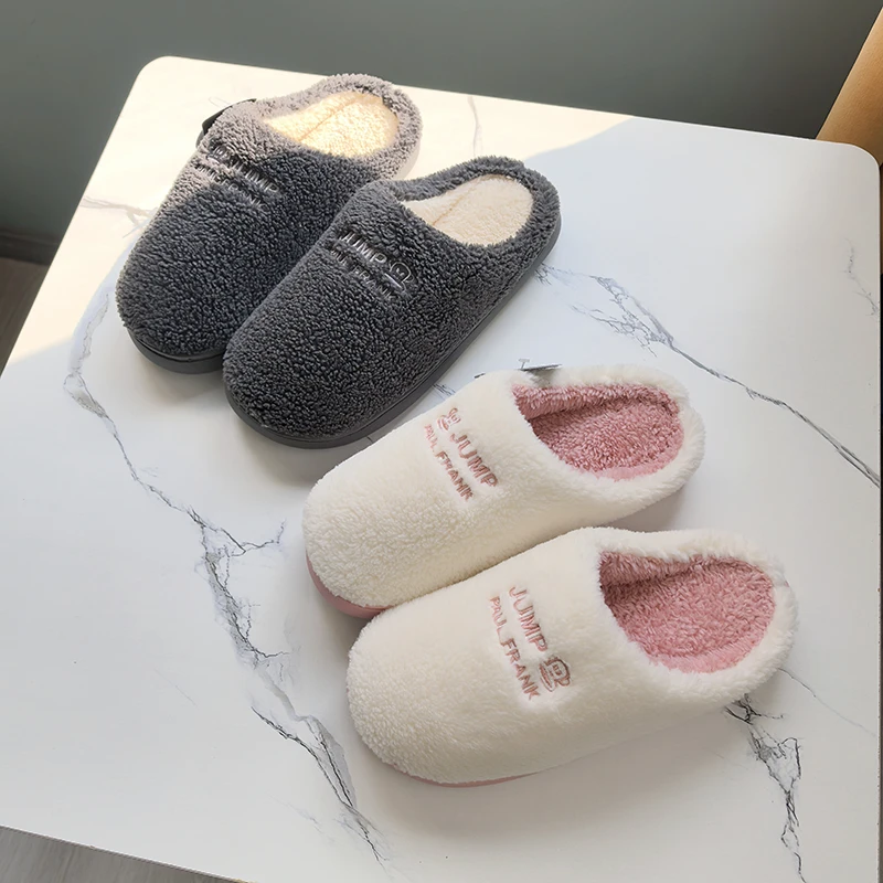 大嘴猴棉拖鞋66101女秋冬季室内家居家用保暖男防滑情侣毛绒拖