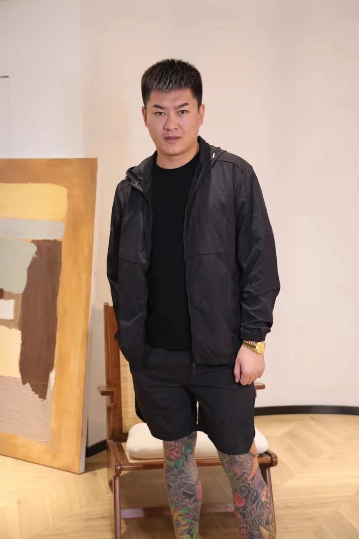 【旭哥专属】2024防晒锦纶套装长袖+短裤运动户外透气男士连帽轻薄