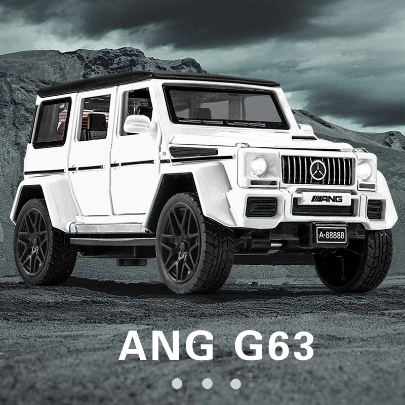 仿真1:32奔驰G63大G六开门金属模型车避震开门合金声光玩具小汽车