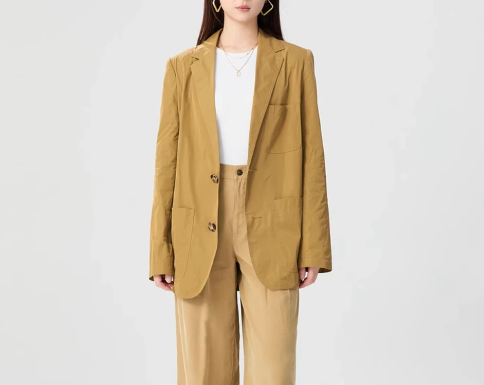 AMASS/阿玛施轻职风记忆面料直身版休闲西装西服女5400987
