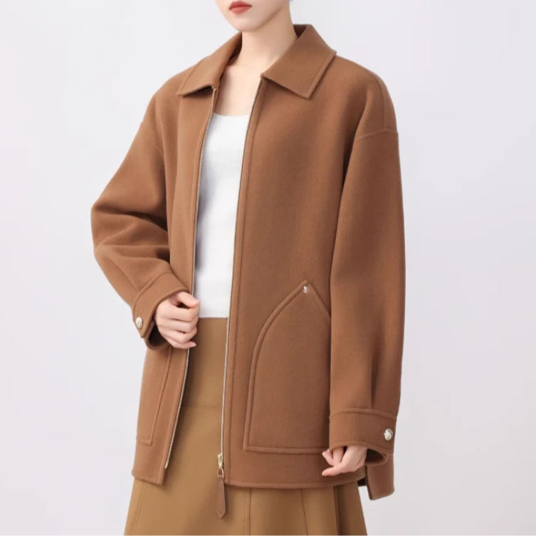 AMASS/阿玛施秋冬季休闲上衣时尚百搭翻领外套5400857