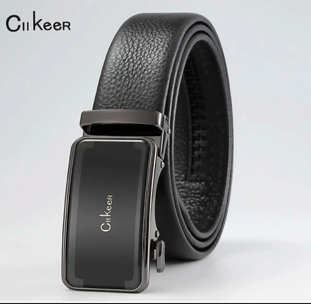 CIIKeer头层牛皮时尚经典百搭商务款腰带男士真皮皮带潮流外穿式