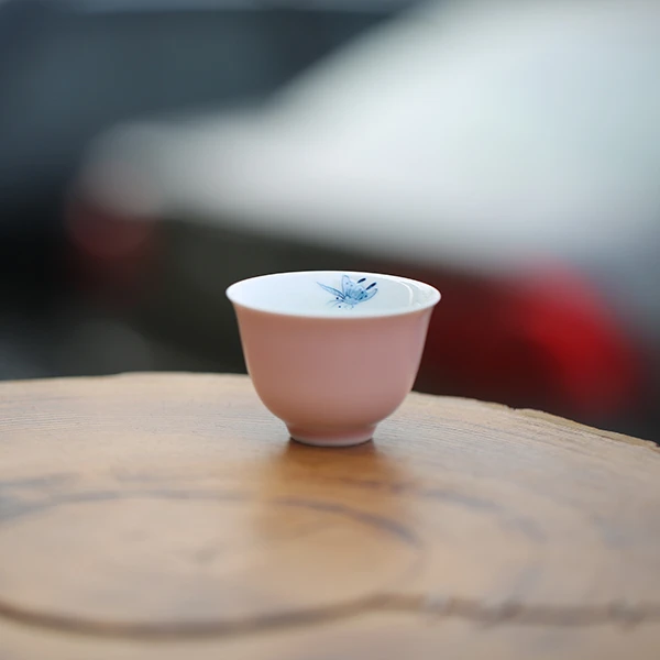 蝴蝶杯 喝茶 赏茶 手工
