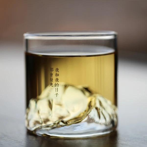 小江山杯 玻璃杯 喝水 喝茶茶杯 观山杯 透明