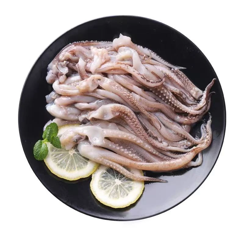 新鲜鱿鱼须冰鲜产品冷冻鱿鱼须鲜美爽口600g/包不变形不缩水水产