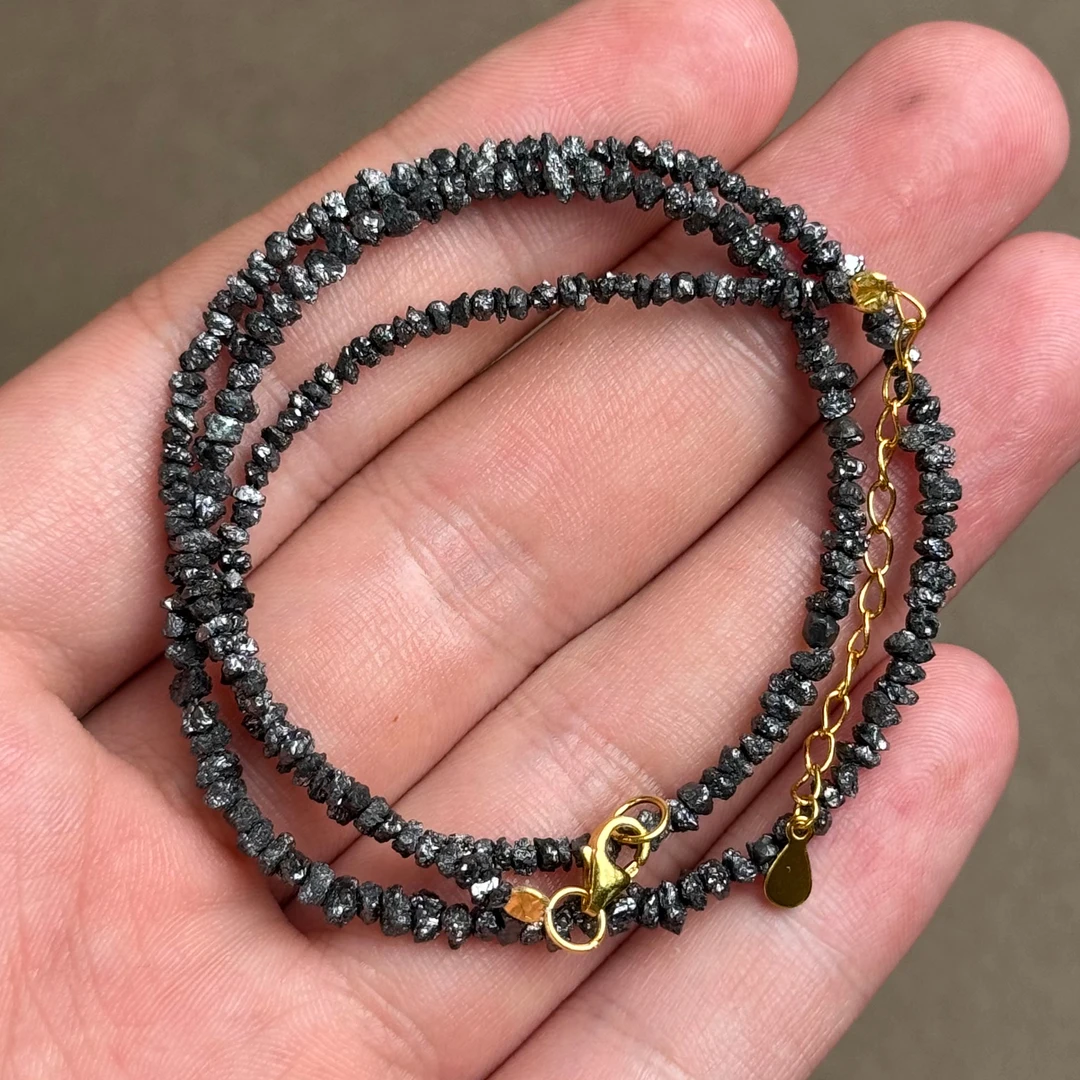 925银银制品 6543黑锁骨项链