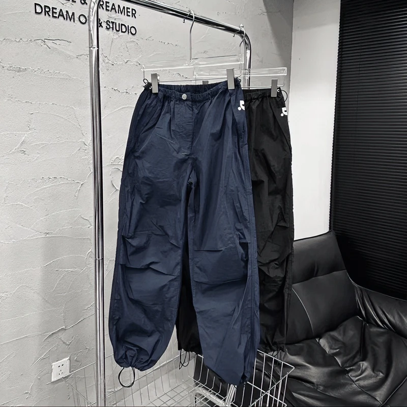 Aimeerosa/艾洛莎夏季薄款女时尚八分工装束脚裤小个子百搭休闲裤