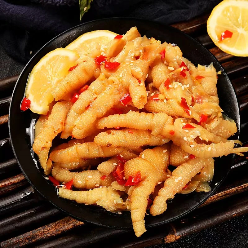 柠檬酸辣无骨鸡爪开袋即食去骨凤爪香辣味蒜香味优选鲜香凤爪罐装