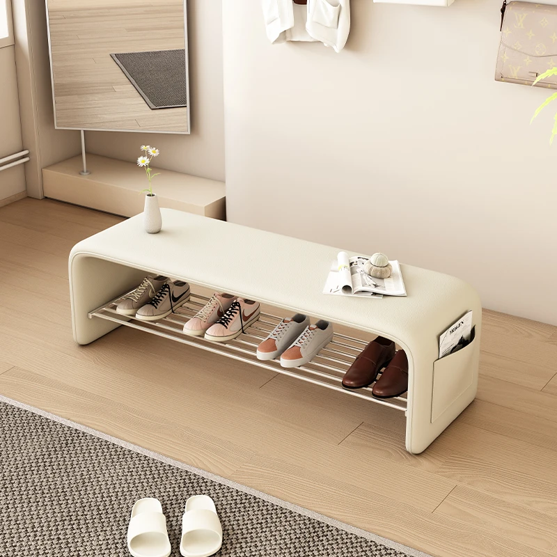 换鞋凳家用门口一体可坐鞋架试衣间长条沙发凳入户进门高级穿鞋凳
