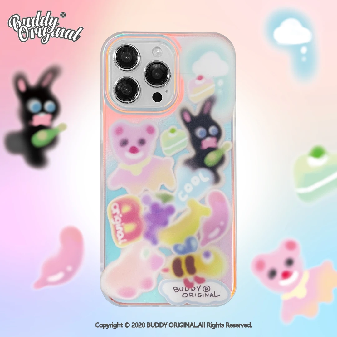 BUDDY原创适用变色龙喷涂画15pro苹果16promax手机壳iPhone14/13