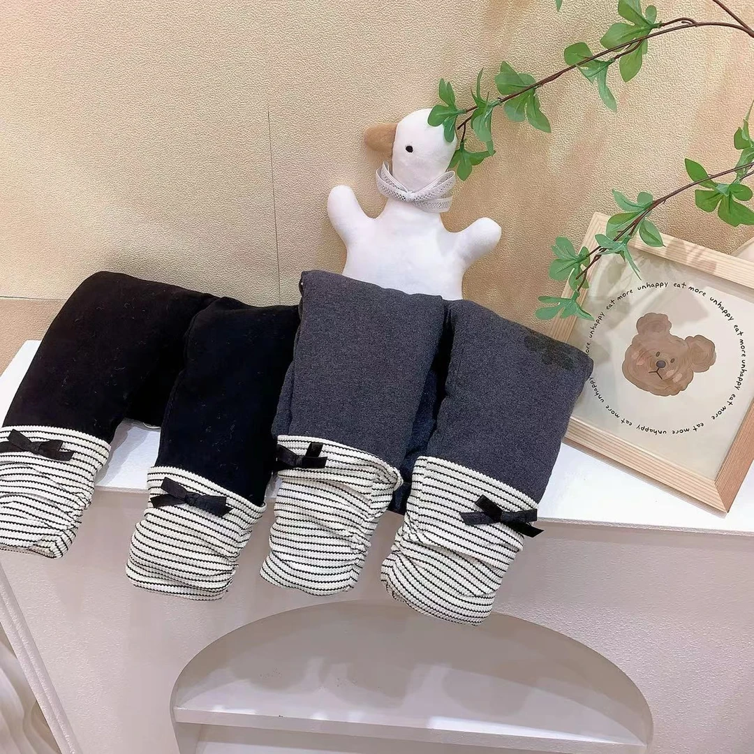 女童蝴蝶结蚕丝棉打底裤（YX-256283-冬A）